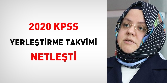 2020 KPSS yerleştirme takvimi netleşti