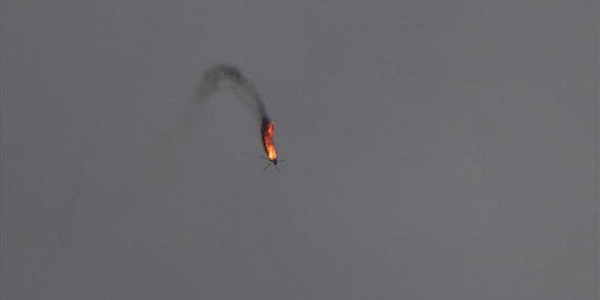 Esed rejimine ait helikopter düşürüldü