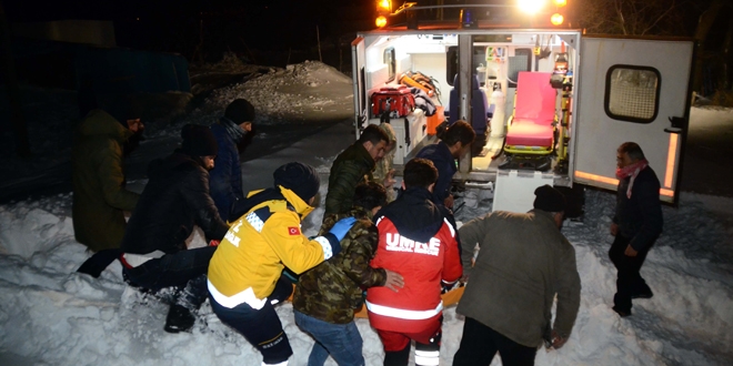 Sıfırın altında 18 derecede hasta kurtarma operasyonu