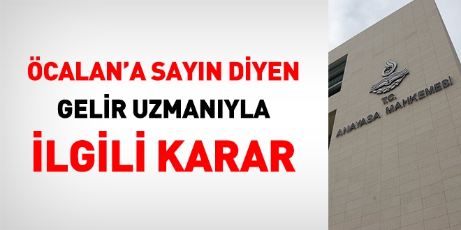 AYM'den, Öcalan'a Sayın diyen sendika yöneticisiyle ilgili karar
