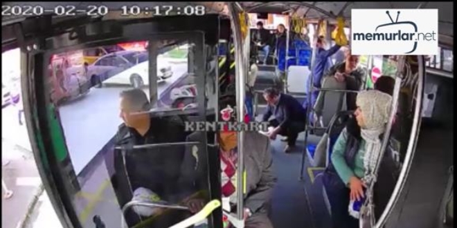 Halk otobs ofr baylan iki yolcusunu hastaneye yetitirdi