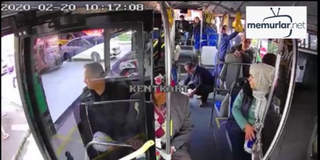 Halk otobüsü şoförü bayılan iki yolcusunu hastaneye yetiştirdi