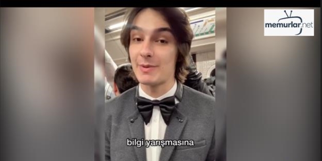 Metro'da 'duraktan durağa bilgi yarışması'