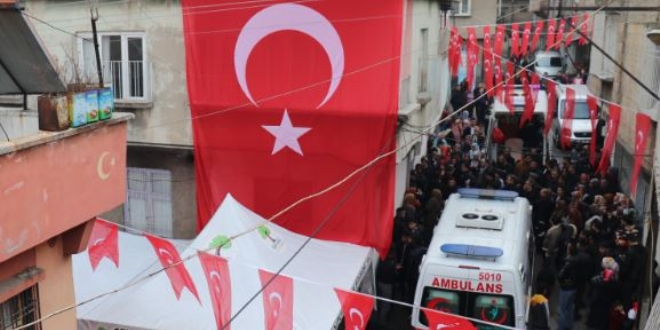Gaziantep'e şehit ateşi düştü