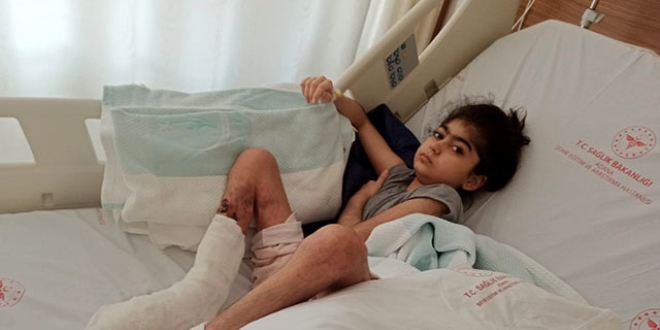 Ayağı kangren olan Ekin'in tedavisine başlandı