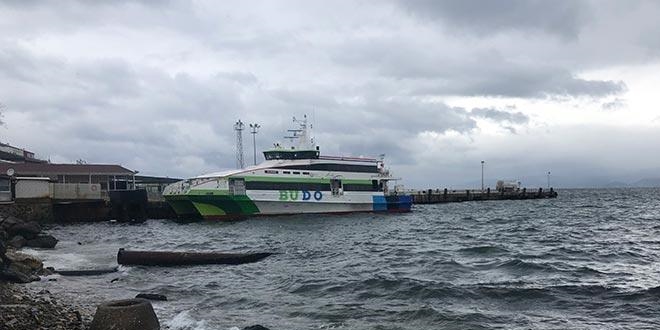 BUDO, Deniz otobüsü seferleri iptal edildi