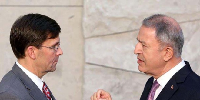 Bakan Akar, ABD'li mevkidaşı Esper ile görüştü