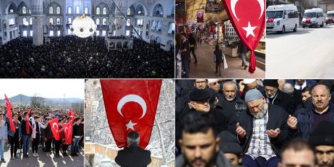 Türkiye Mehmetçik için tek yürek oldu