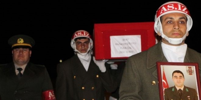 İdlib'de şehit olan Piyade Astsubay Çavuş Öğütcü'nün cenazesi Bingöl'e getirildi