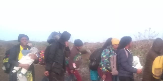 Göçmenlere dehşet anları kamerada