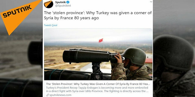 Rus medyası, Hatay için 'çalıntı bölge' dedi