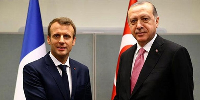 Erdoan, Fransa Cumhurbakan Macron ile telefonda grt