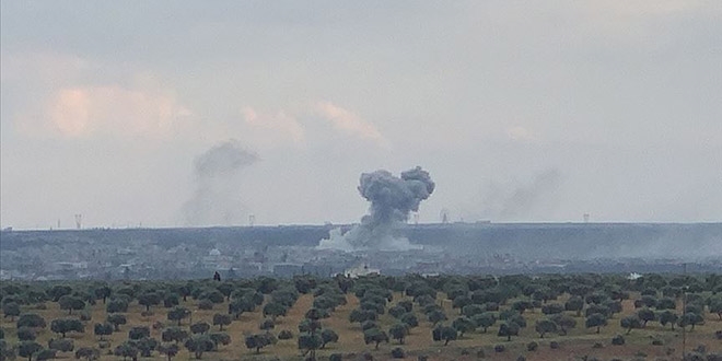 TSK Esed rejiminin Halep'teki askeri havaalanını vurdu