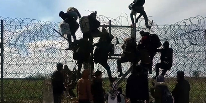 Göçmenler dinlemedi, Yunanistan'a böyle geçti