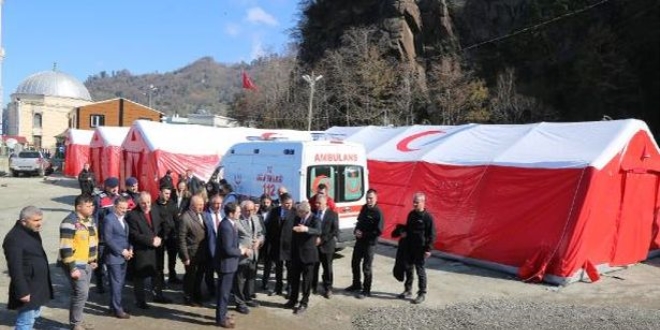 Habur Snr Kaps'na sahra hastanesi kuruldu