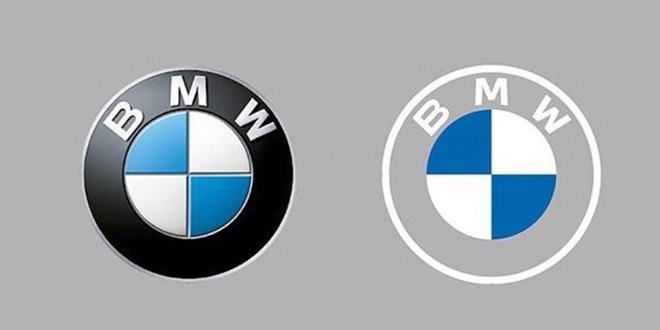 BMW logosunu değiştirdi