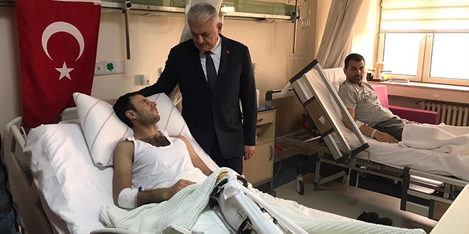 TBMM eski Başkanı Yıldırım'dan gazilere ziyaret