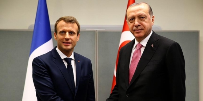 Erdoğan ile Macron İdlib'i görüştü