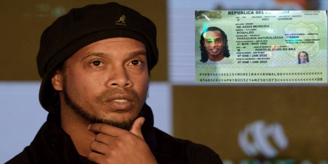 Ronaldinho, sahte pasaport iddiasıyla gözaltına alındı