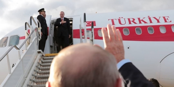 Cumhurbaşkanı Erdoğan, Rusya'dan ayrıldı