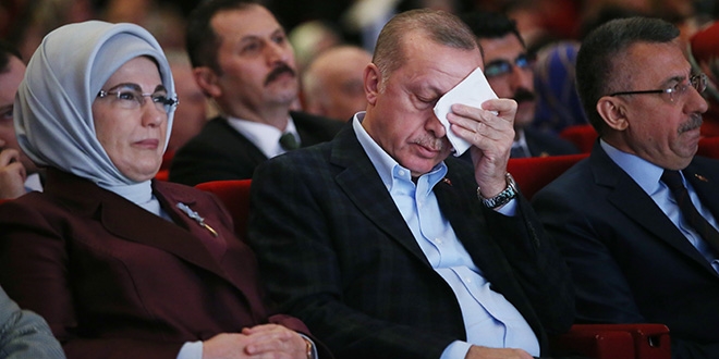 Cumhurbaşkanı Erdoğan gözyaşlarını tutamadı