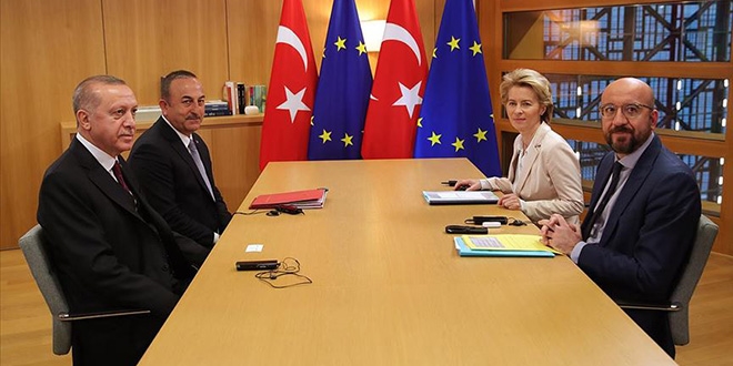 Cumhurbakan Erdoan, AB liderleriyle grt