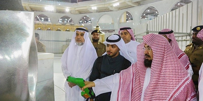 Kabe'de korona virüsüne karşı sterilizasyon yapıldı
