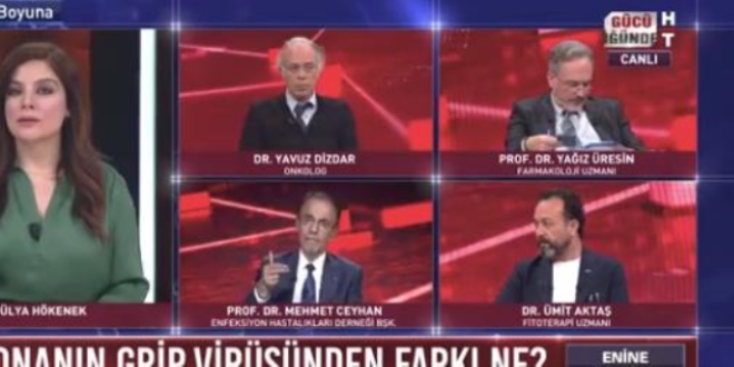 Profesörden ünlü doktora canlı yayında korona dersi!