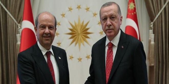 Cumhurbaşkanı Erdoğan, KKTC Başbakanı ile 'görüştü