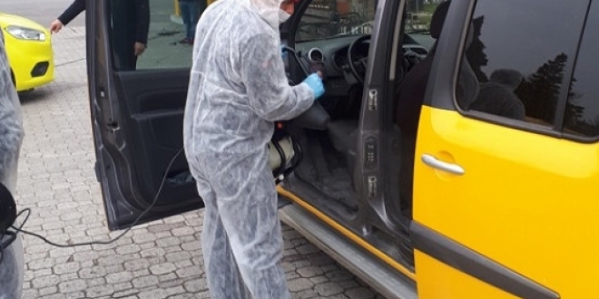 Başkentte seyyar dezenfekte istasyonu