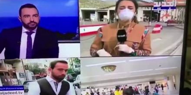Muhabir canlı yayında ateşi çıkınca yere yığıldı