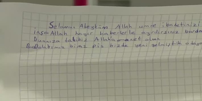 Yurttan ayrılan öğrenciden karantinadakiler için kolonya armağanı