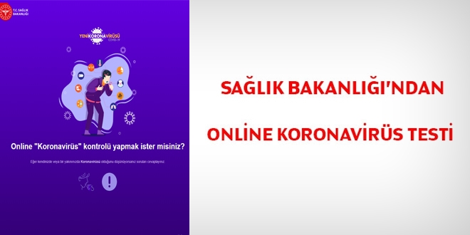 Sağlık Bakanlığı'ndan online koronavirüs testi