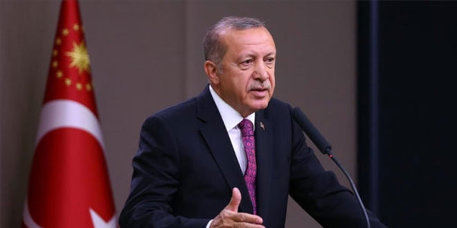Erdoğan'dan şehit gümrük personelinin ailesine başsağlığı