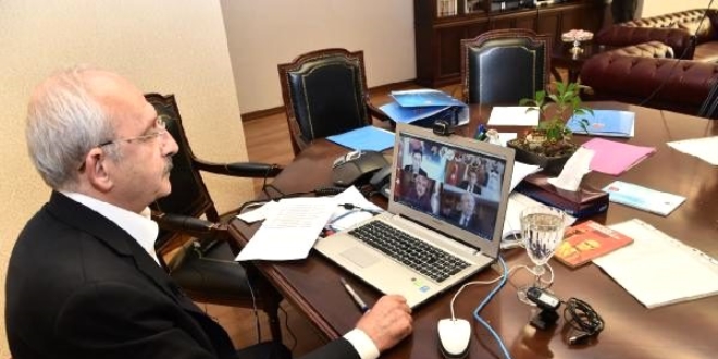 Kılıçdaroğlu, belediye başkanlarıyla 'Kovid-19' toplantısı yaptı