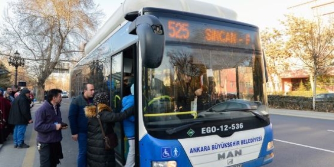 Ankara'da sağlıkçılara ücretsiz toplu ulaşım hizmeti