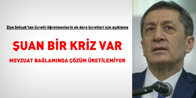 Bakan Ziya Seluk'tan cretli retmenler iin aklama