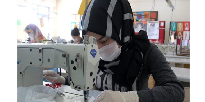 'G�nl�k 1 milyon adet maske ve 100 bin litre dezenfektan �retilecek'