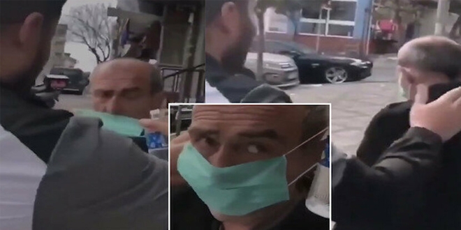 Yaşlılara bir saygısızlık daha... Başına kolonya döktüler