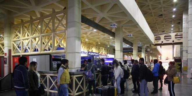 Antalya'da otogardan otobüs çıkışlarına izin verilmedi