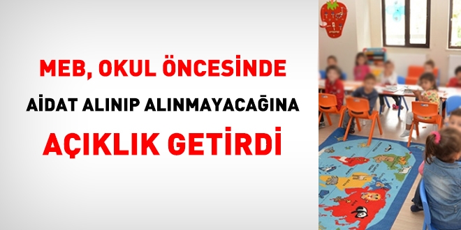 MEB, okul öncesi aidat ücretlerinin alınmayacağını açıkladı