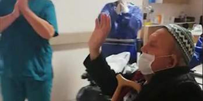 84 yaşındaki hasta koronavirüsü yendi