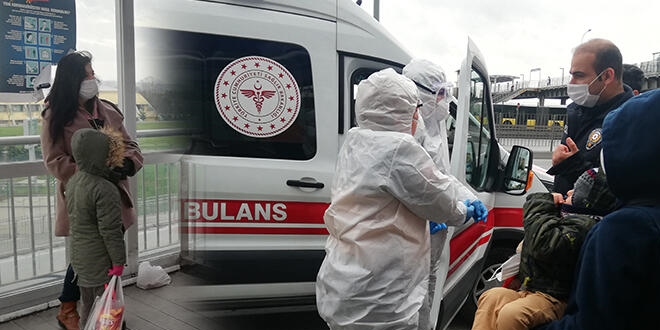 Hasta olduğu anlaşılan anne, metrobüse alınmadı