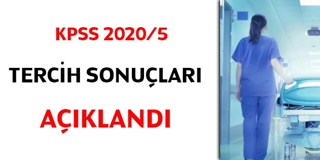 KPSS 2020/5 tercih sonuçları açıklandı