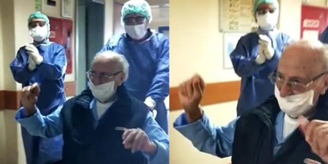 95 yaşında koronavirüsü yendi, oynayarak taburcu oldu