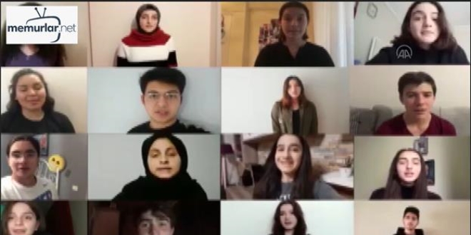 Lise öğrencilerinden sağlık çalışanları için destek klibi
