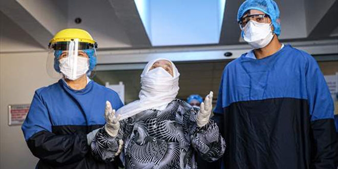 93 ya��nda koronavir�s� yenen hasta taburcu oldu