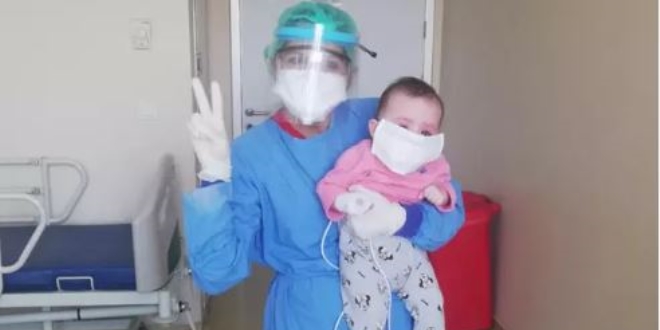 Drt aylk Asya bebek koronavirs yendi! Ailelere uyar