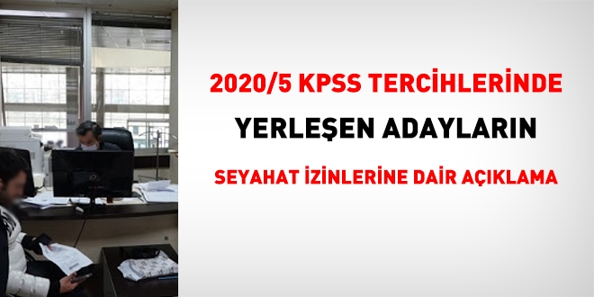 Yerleşen sözleşmeli personelin sehayat izinlerine dair açıklama