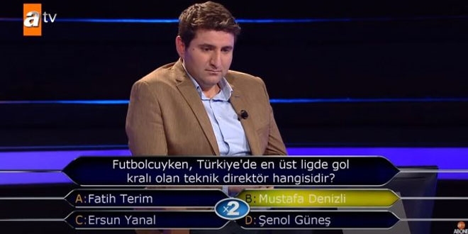 Yarışmadaki Mustafa Denizli ile ilgili futbol sorusu merak konusu oldu
